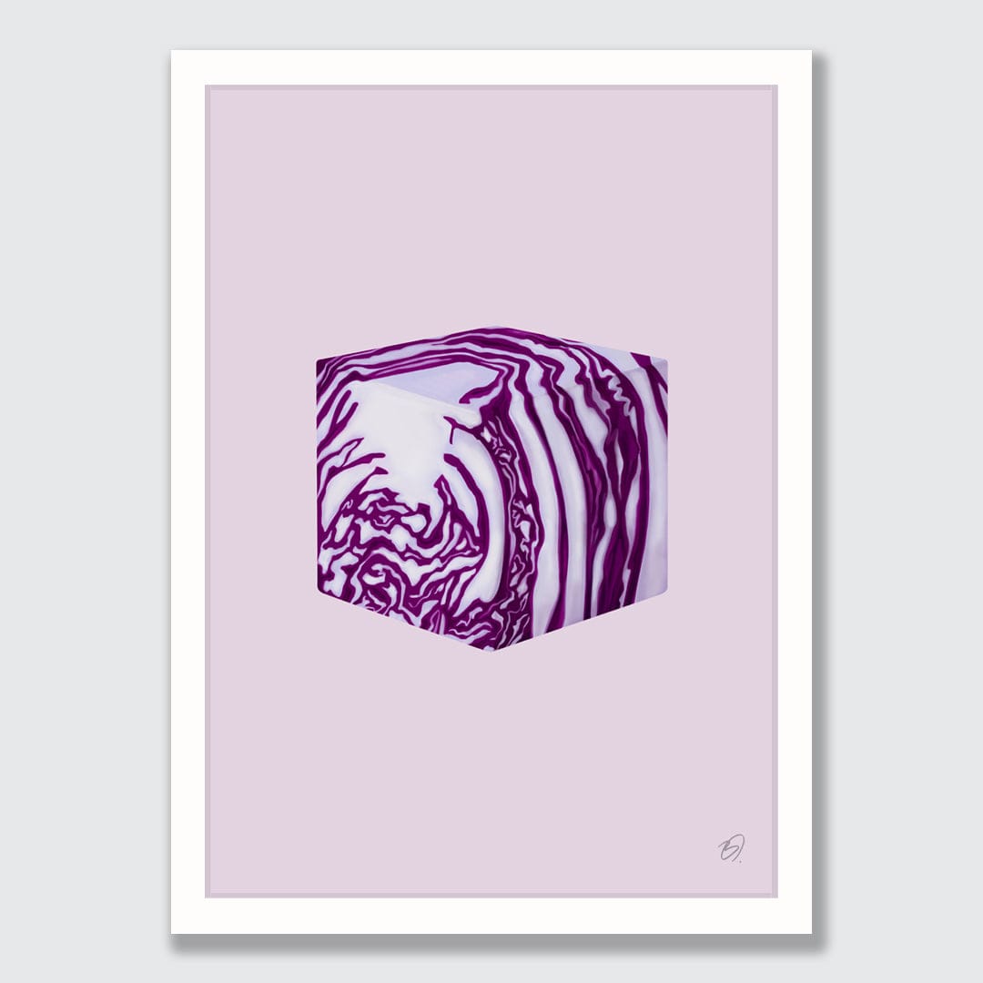 Cabbage Art Print by Becca O&#39;Shea