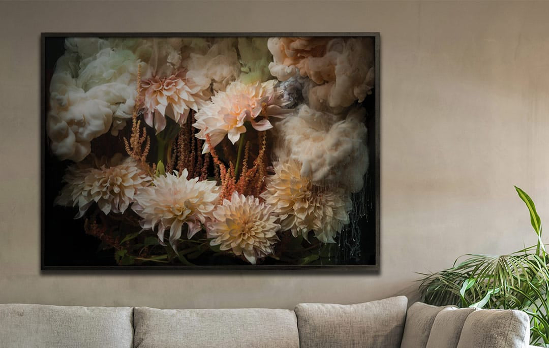 Cafe au Lait Clouds - Custom Framed Limited Edition Photographic Print by Georgie Malyon
