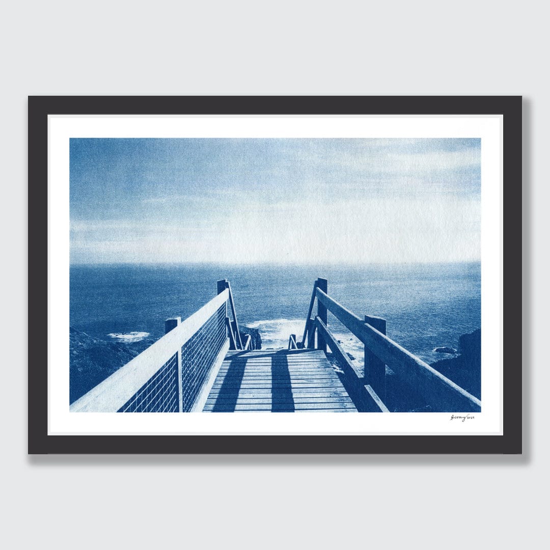Cape Schanck, Mornington Peninsula Cyanotype by Sophia Jenny