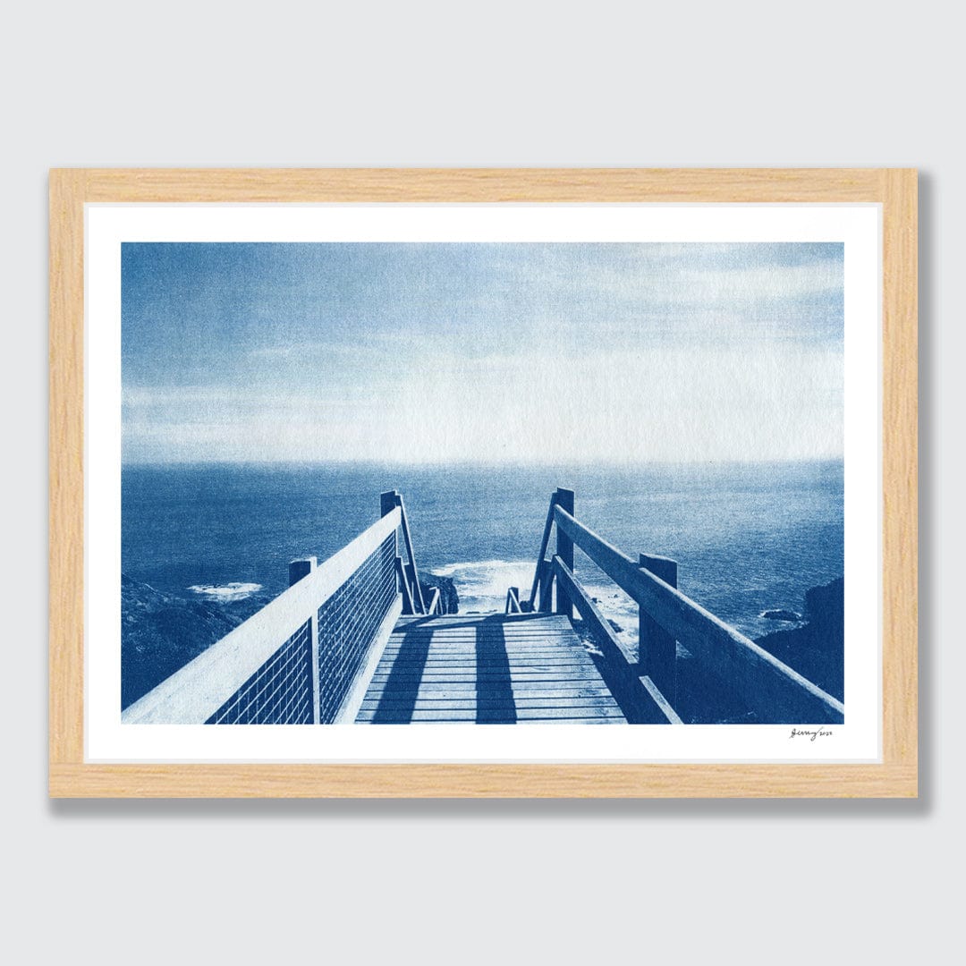 Cape Schanck, Mornington Peninsula Cyanotype by Sophia Jenny