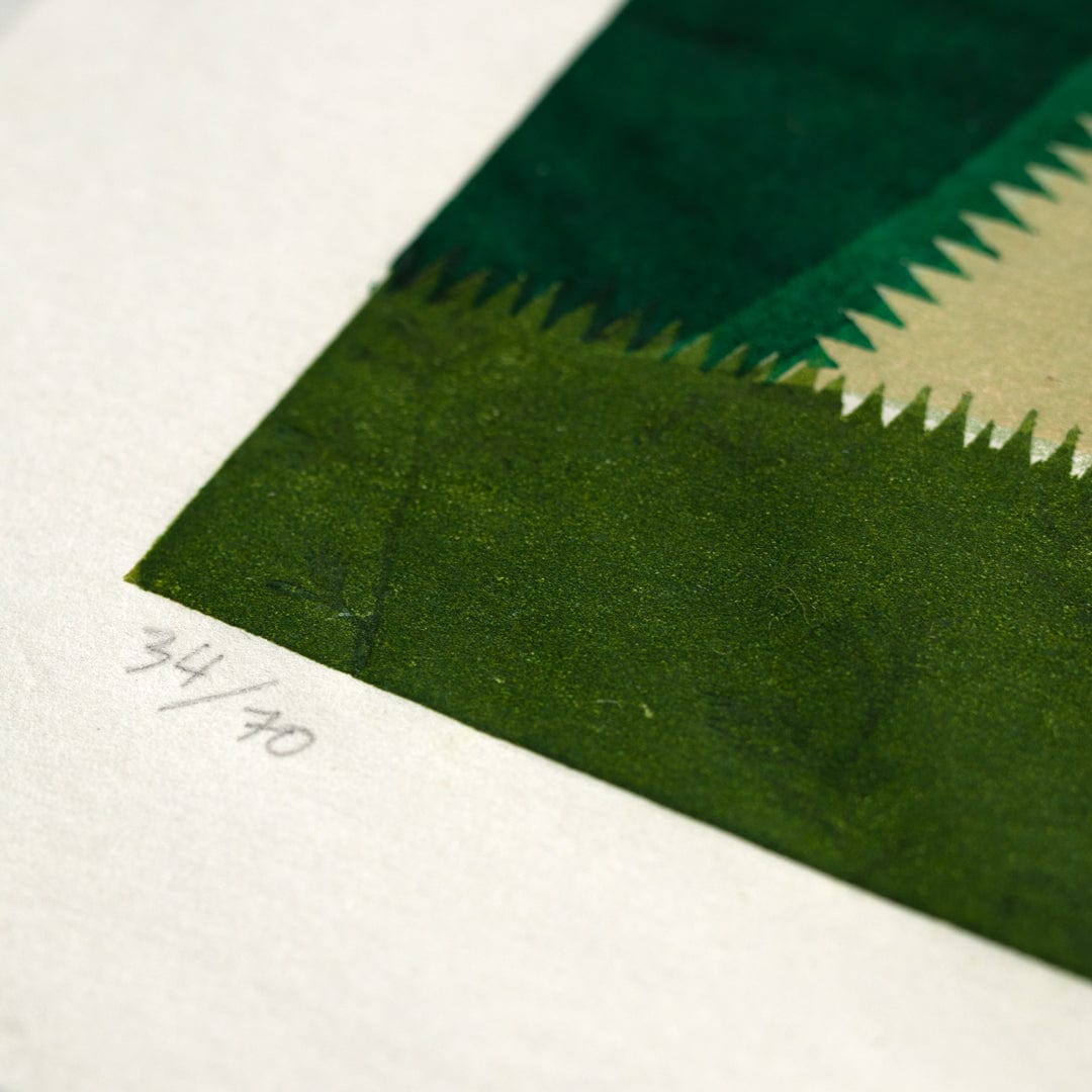 Castles Limited Edition Woodblock Print by Angus Collis