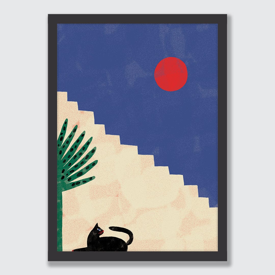 Cat Art Print by Agustina Shuan