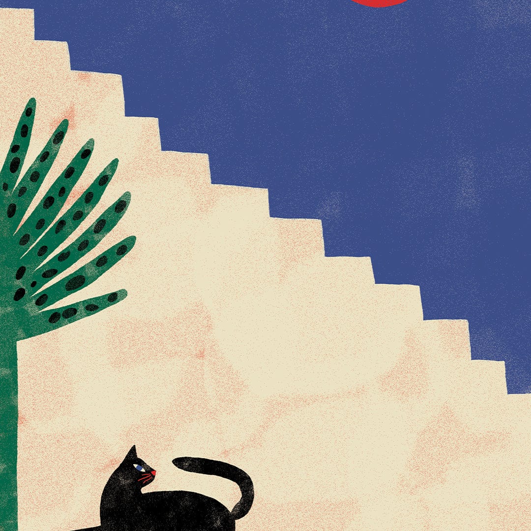Cat Art Print by Agustina Shuan