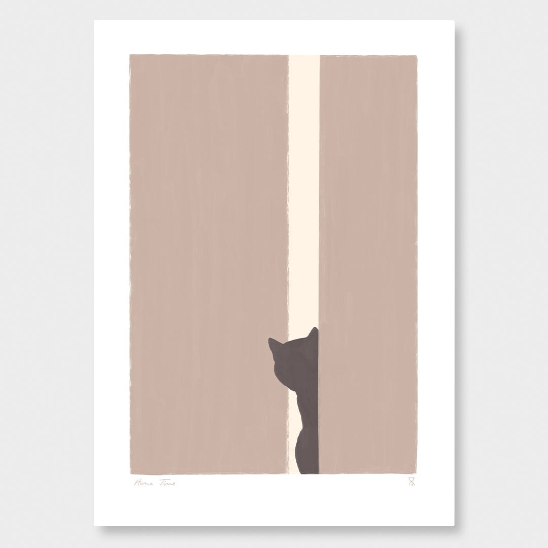 Cats Waiting Art Print by Home Time