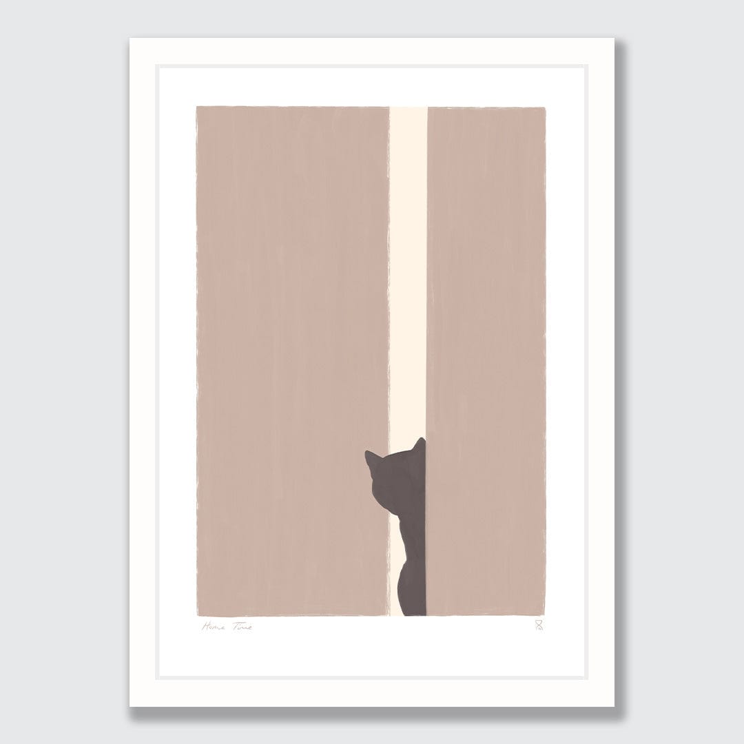 Cats Waiting Art Print by Home Time