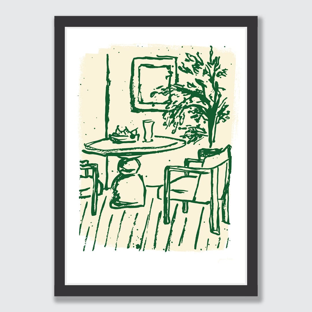 Chairs And Whispers Art Print by Jasmine Kroeze