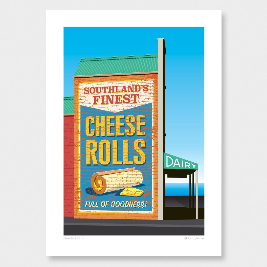 Cheese Rolls Art Print by Glenn Jones