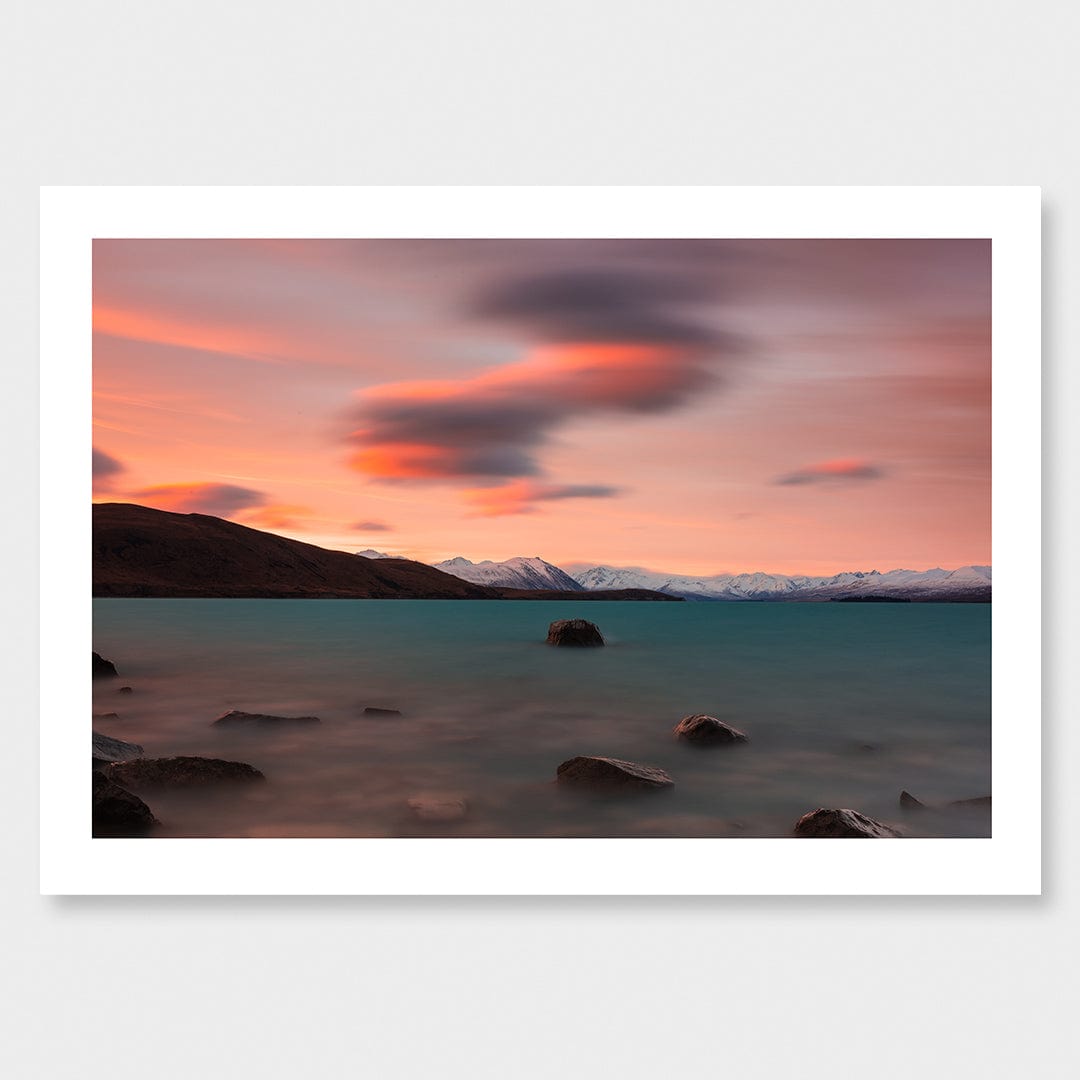 Clouds over Lake Tekapo Photographic Print by Mike Mackinven