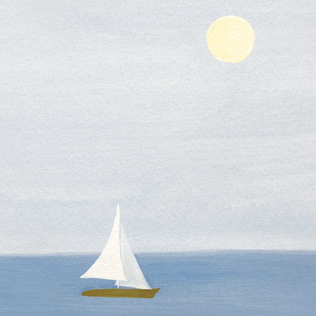 Cold Swim off the Boat Art Print by Grace Popplewell