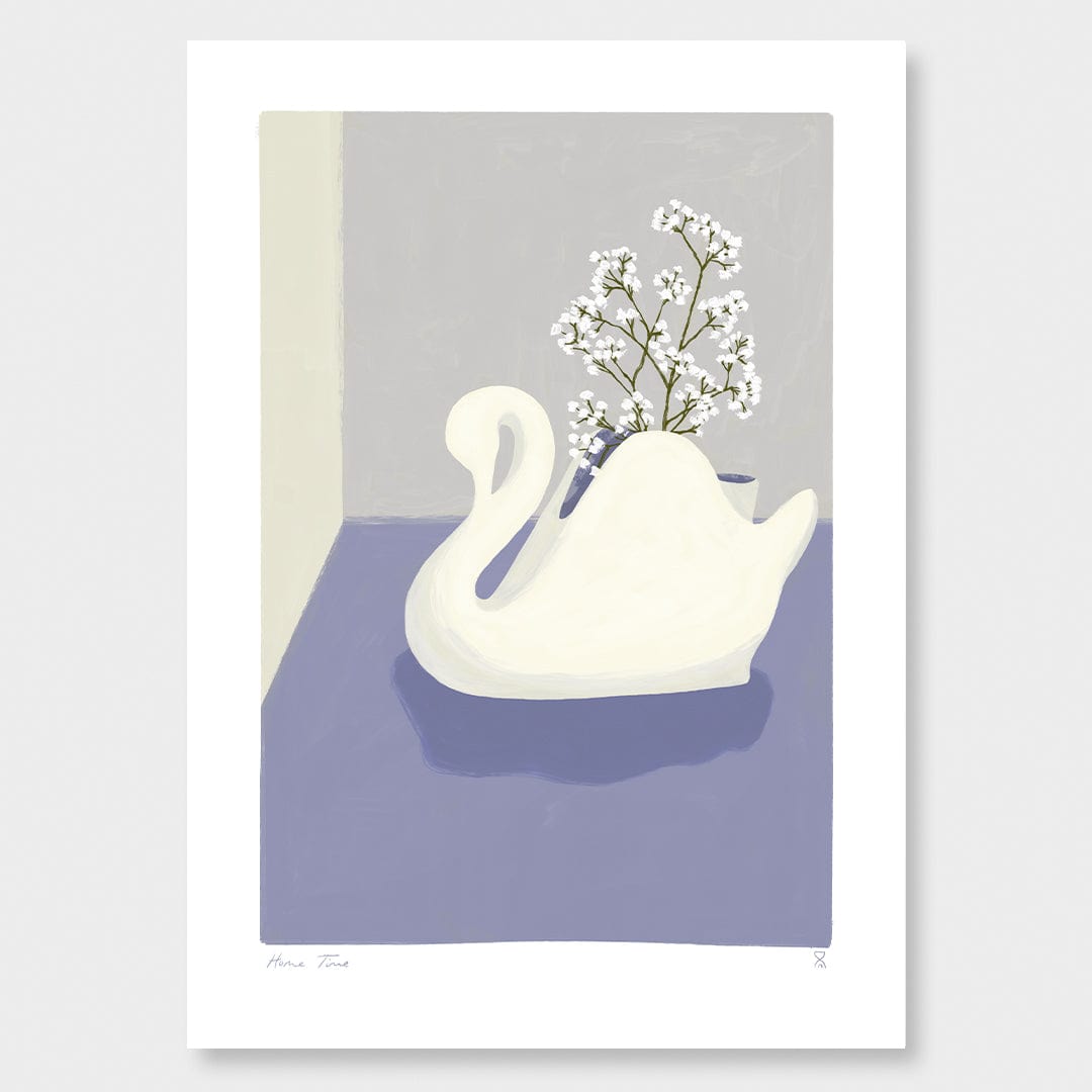 Crown Lynn Swan Art Print by Home Time