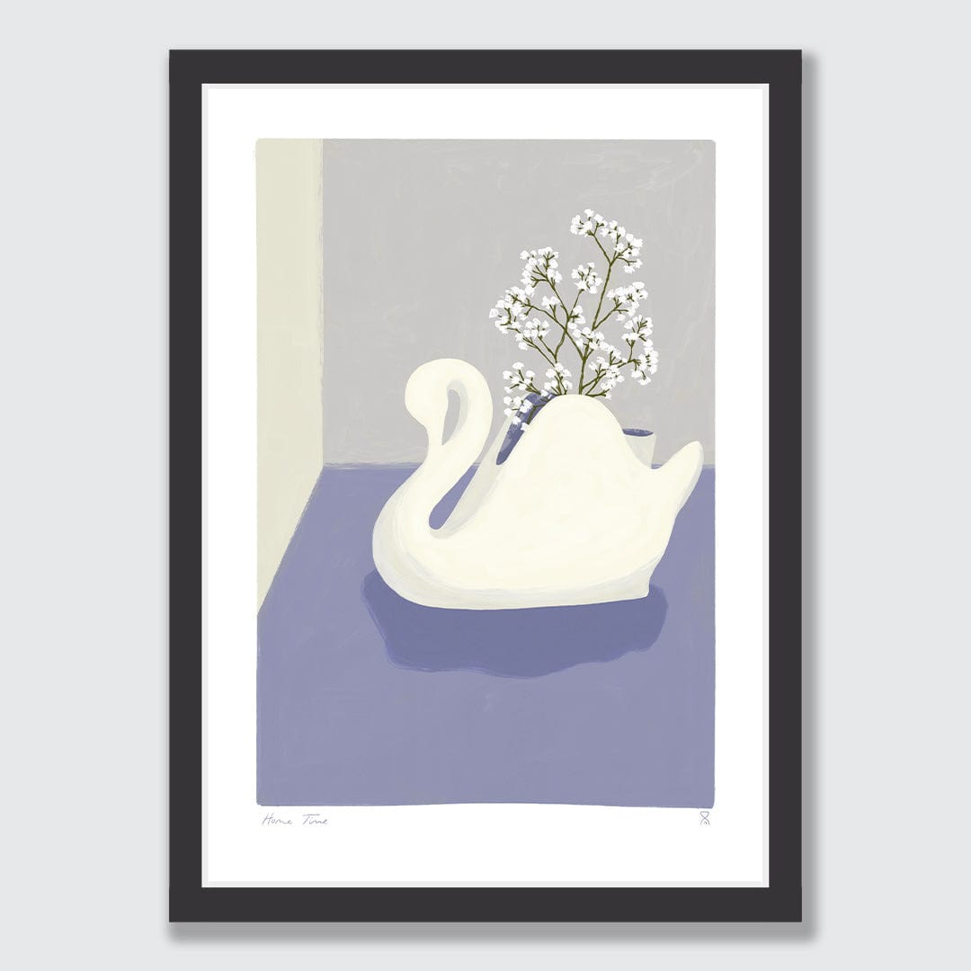 Crown Lynn Swan Art Print by Home Time