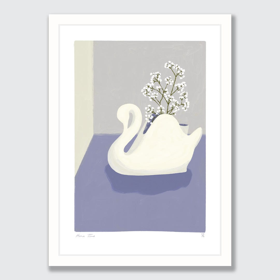 Crown Lynn Swan Art Print by Home Time