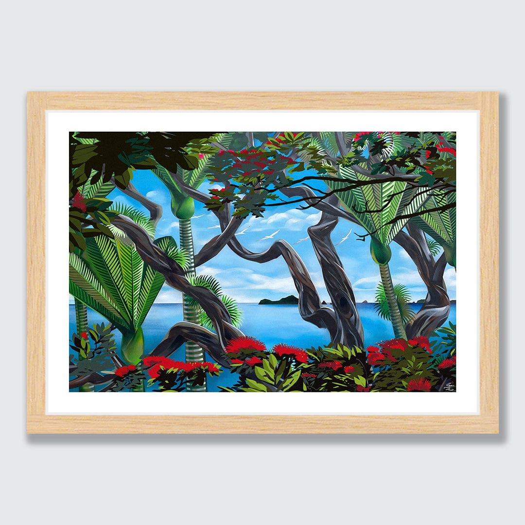 Hauraki Pohutukawa Art Print by Dan Tippett