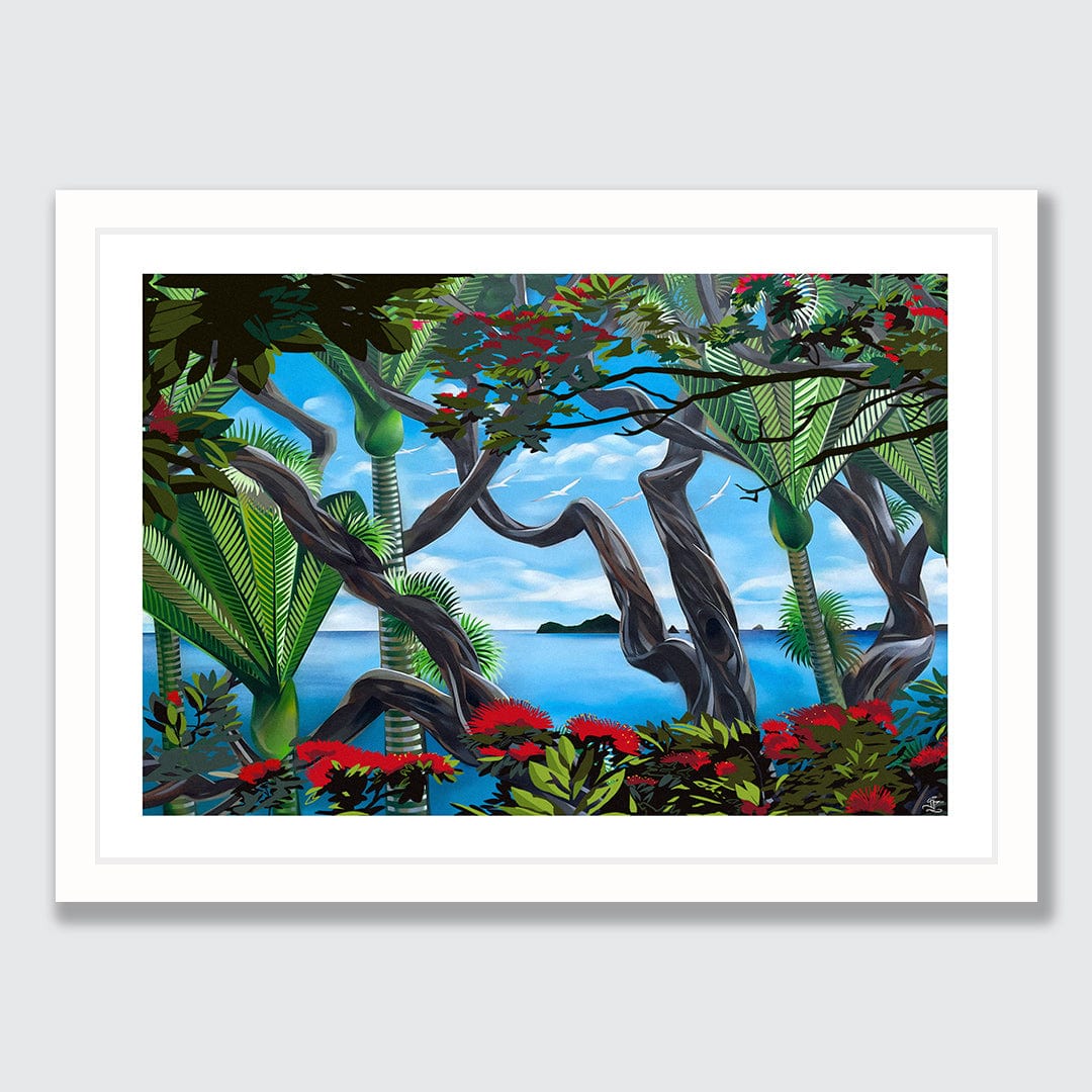 Hauraki Pohutukawa Art Print by Dan Tippett