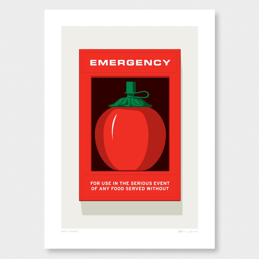 Don&#39;t Panic Art Print by Glenn Jones