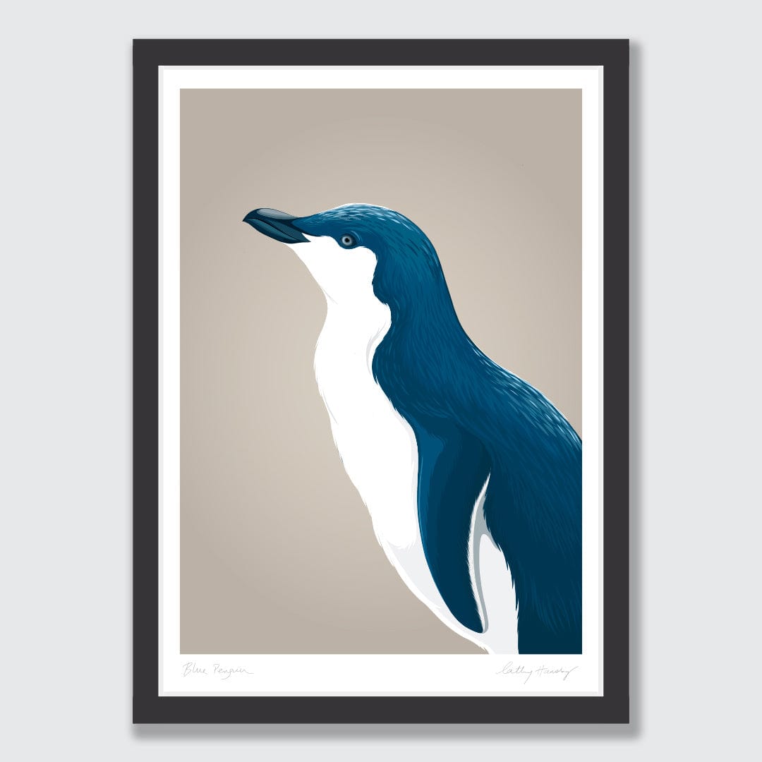 Blue Penguin / Kororā Art Print by Cathy Hansby