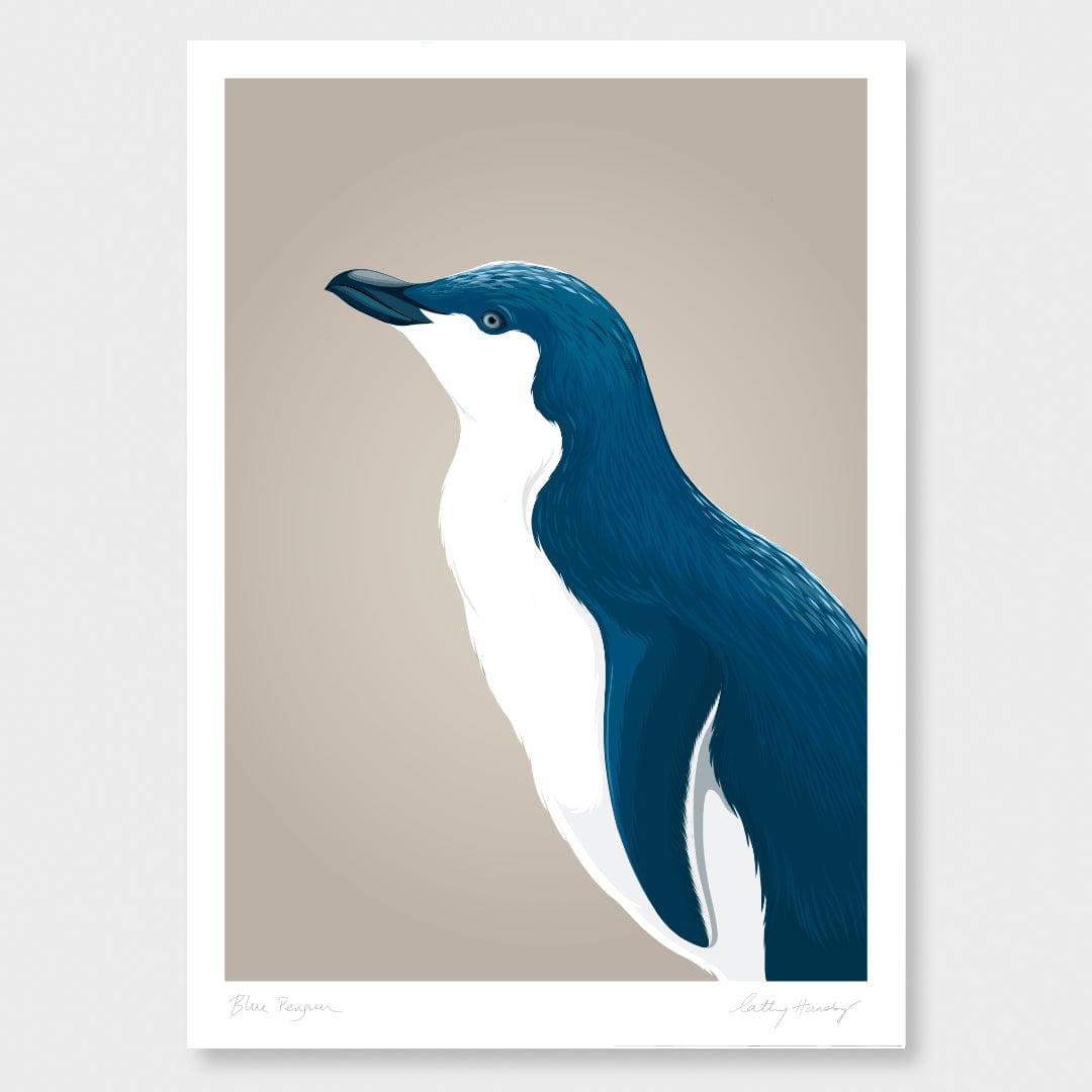 Blue Penguin / Kororā Art Print by Cathy Hansby