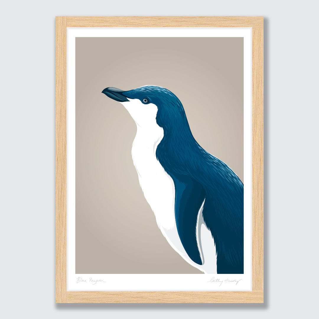Blue Penguin / Kororā Art Print by Cathy Hansby