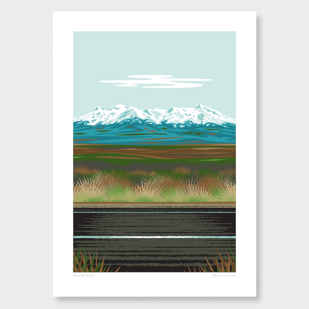 Desert Road Art Print by Glenn Jones