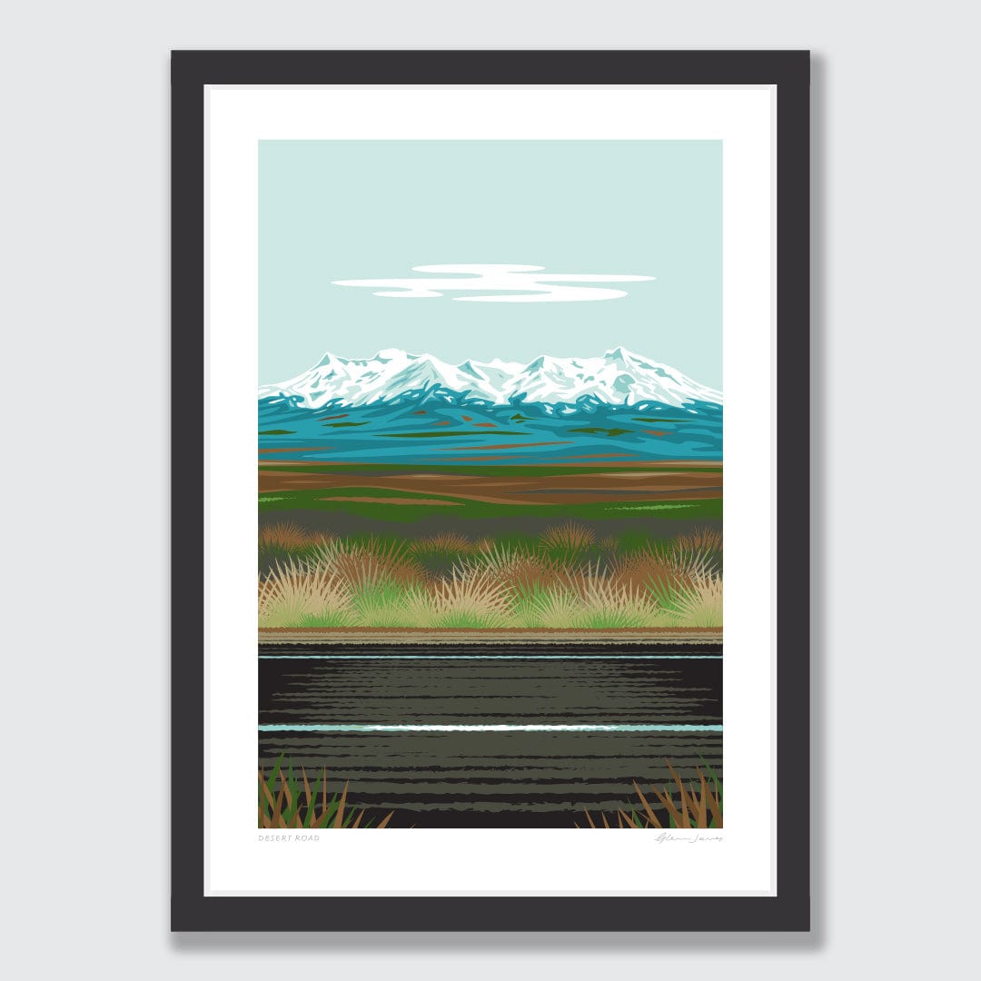 Desert Road Art Print by Glenn Jones