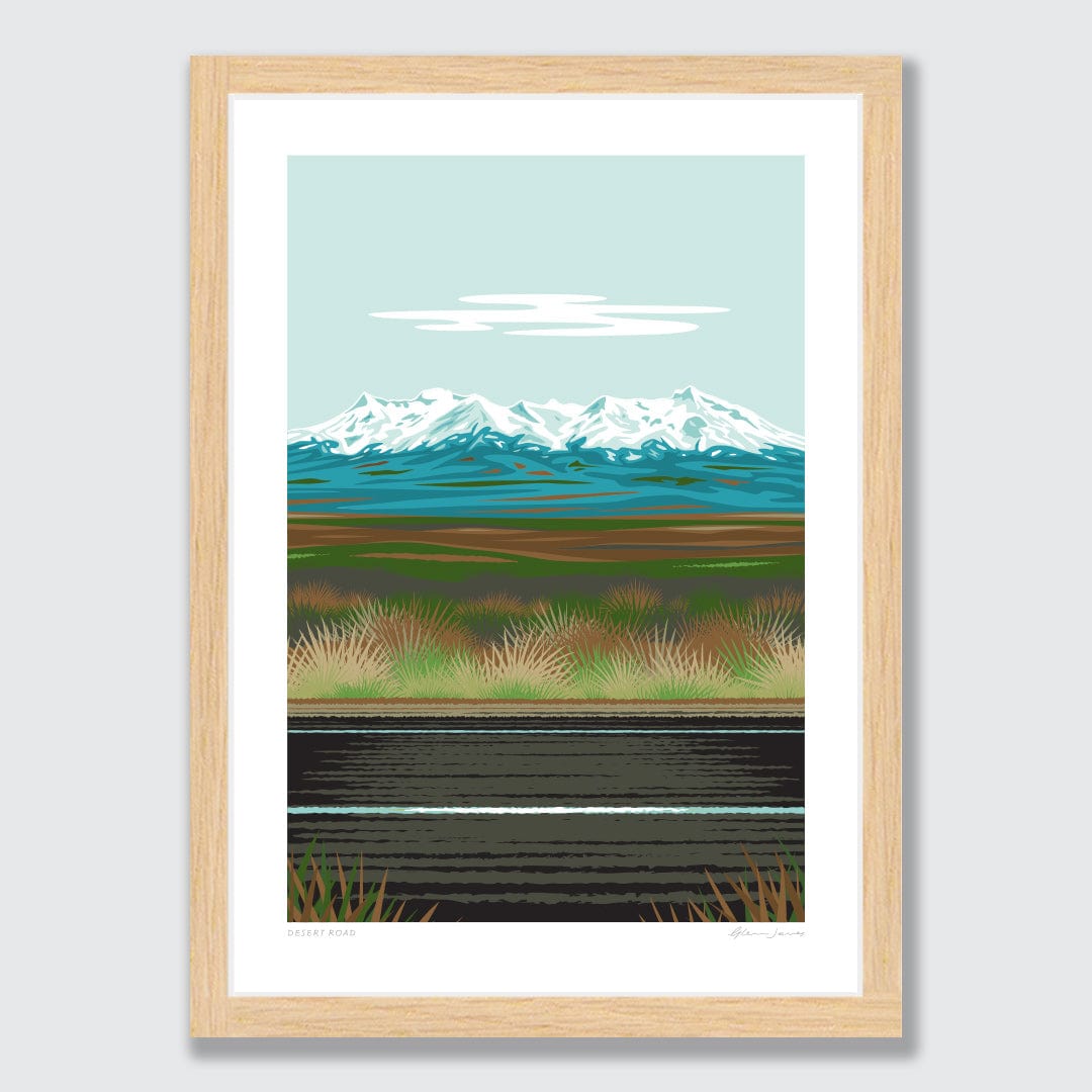 Desert Road Art Print by Glenn Jones