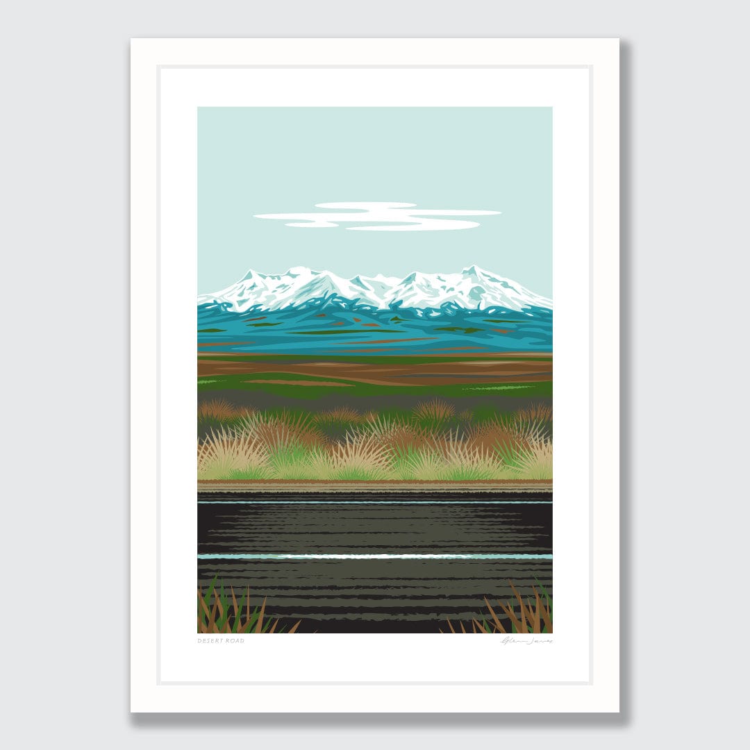 Desert Road Art Print by Glenn Jones