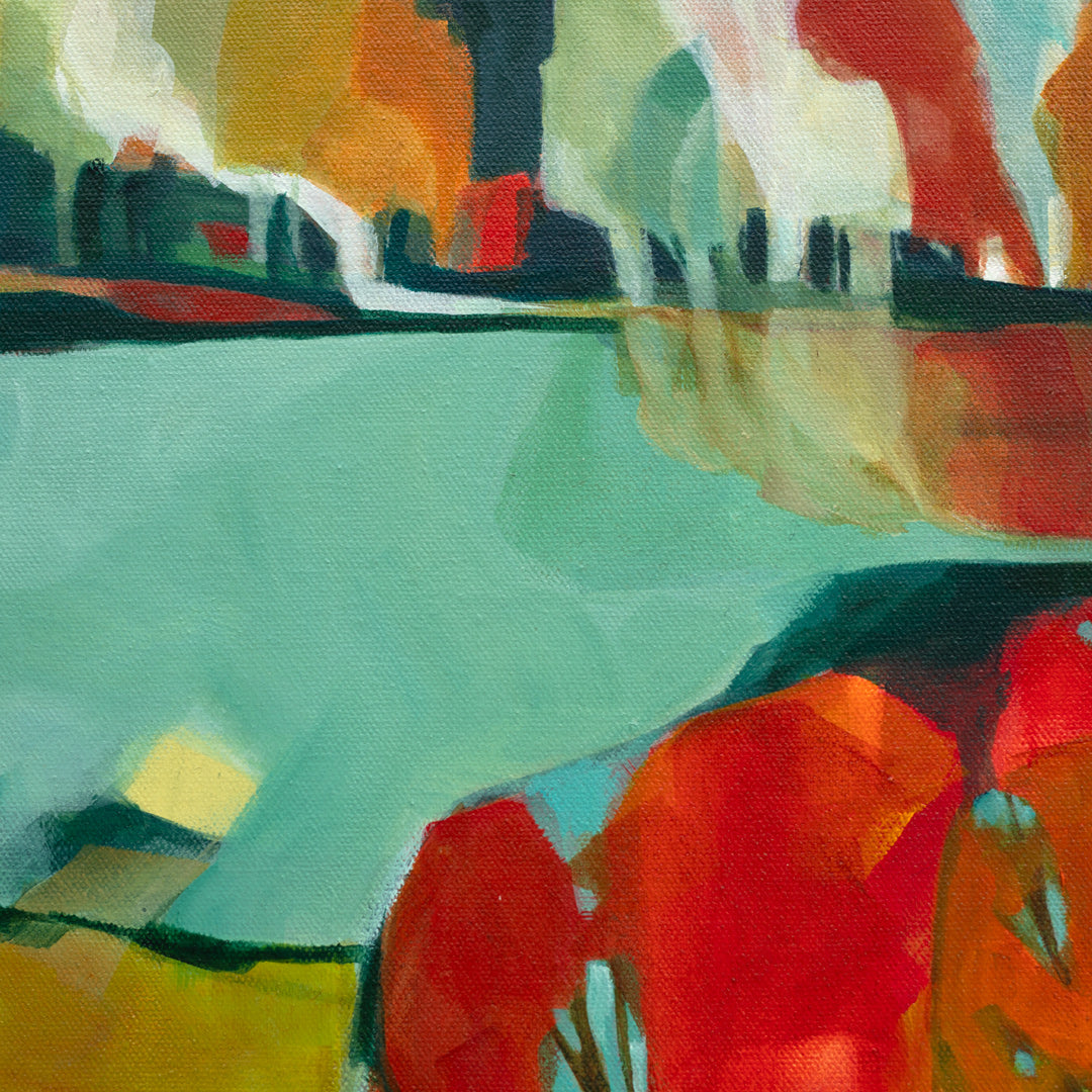 Night Swimming Original Painting by Holly Roach