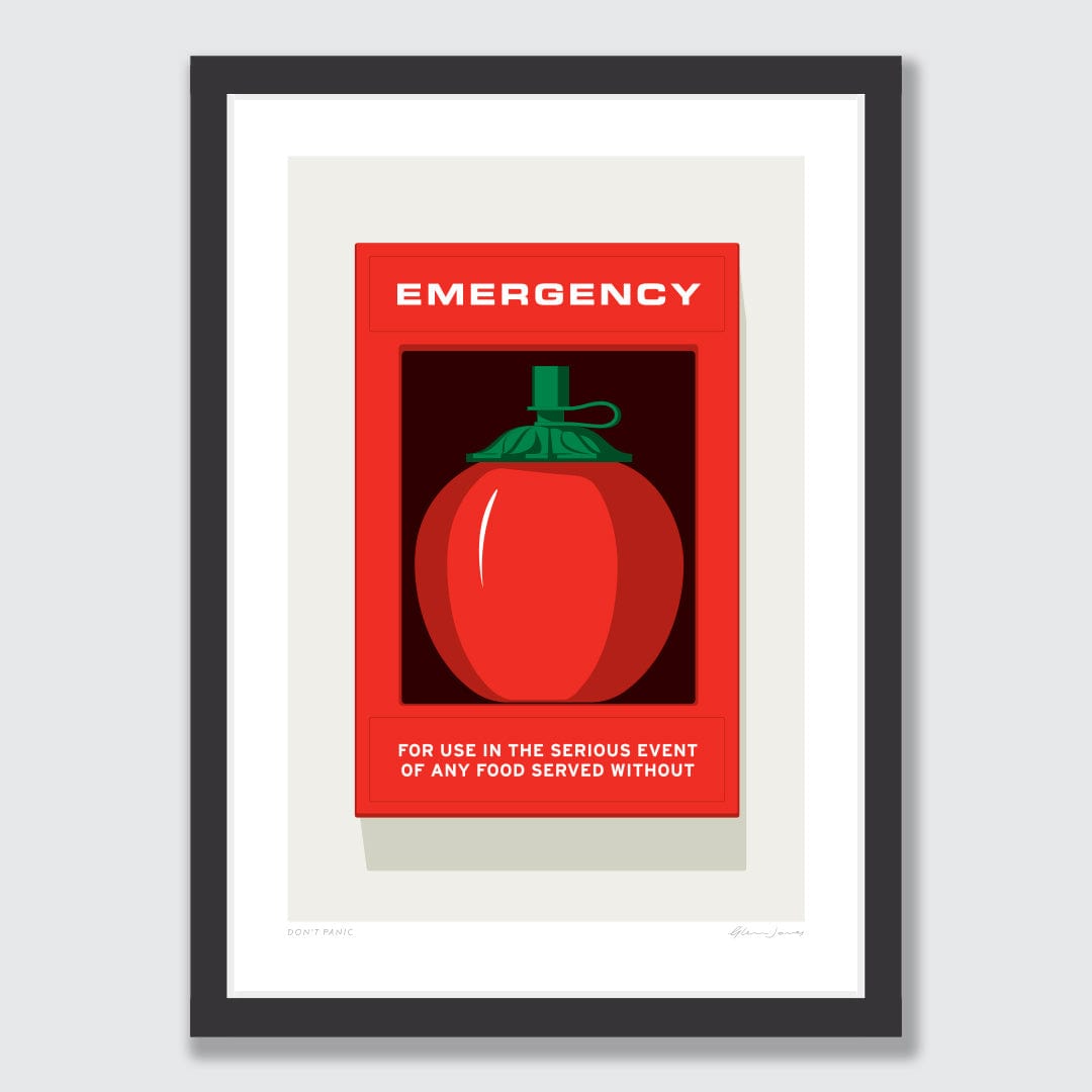 Don't Panic Art Print by Glenn Jones