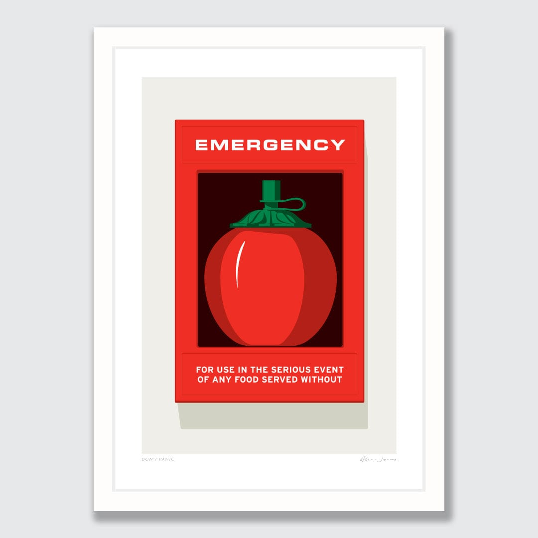 Don't Panic Art Print by Glenn Jones