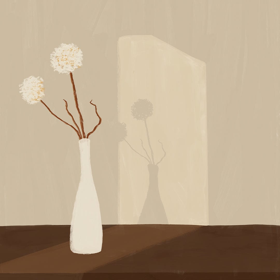 Dried Leek Flowers Art Print by Home Time