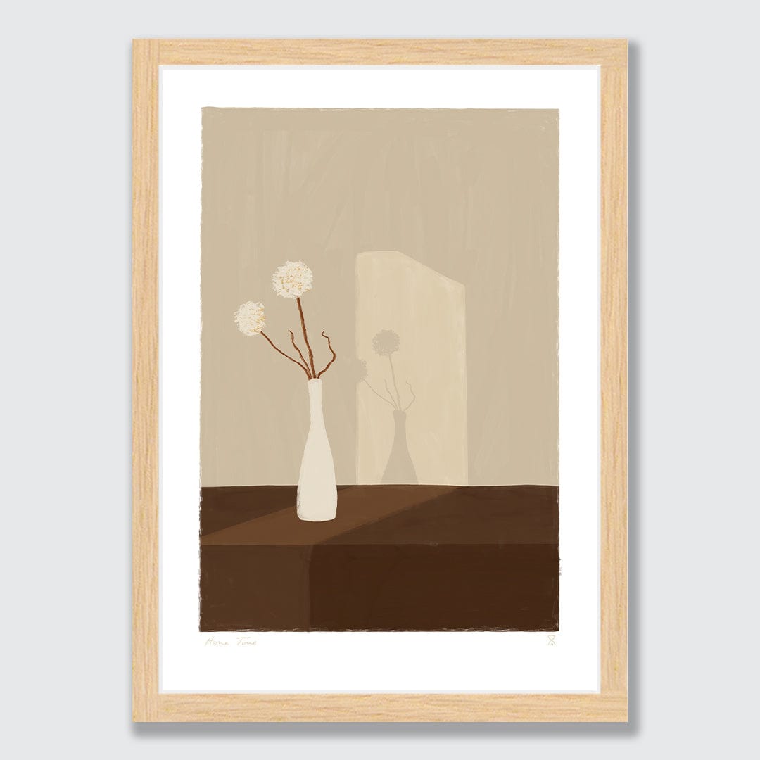 Dried Leek Flowers Art Print by Home Time