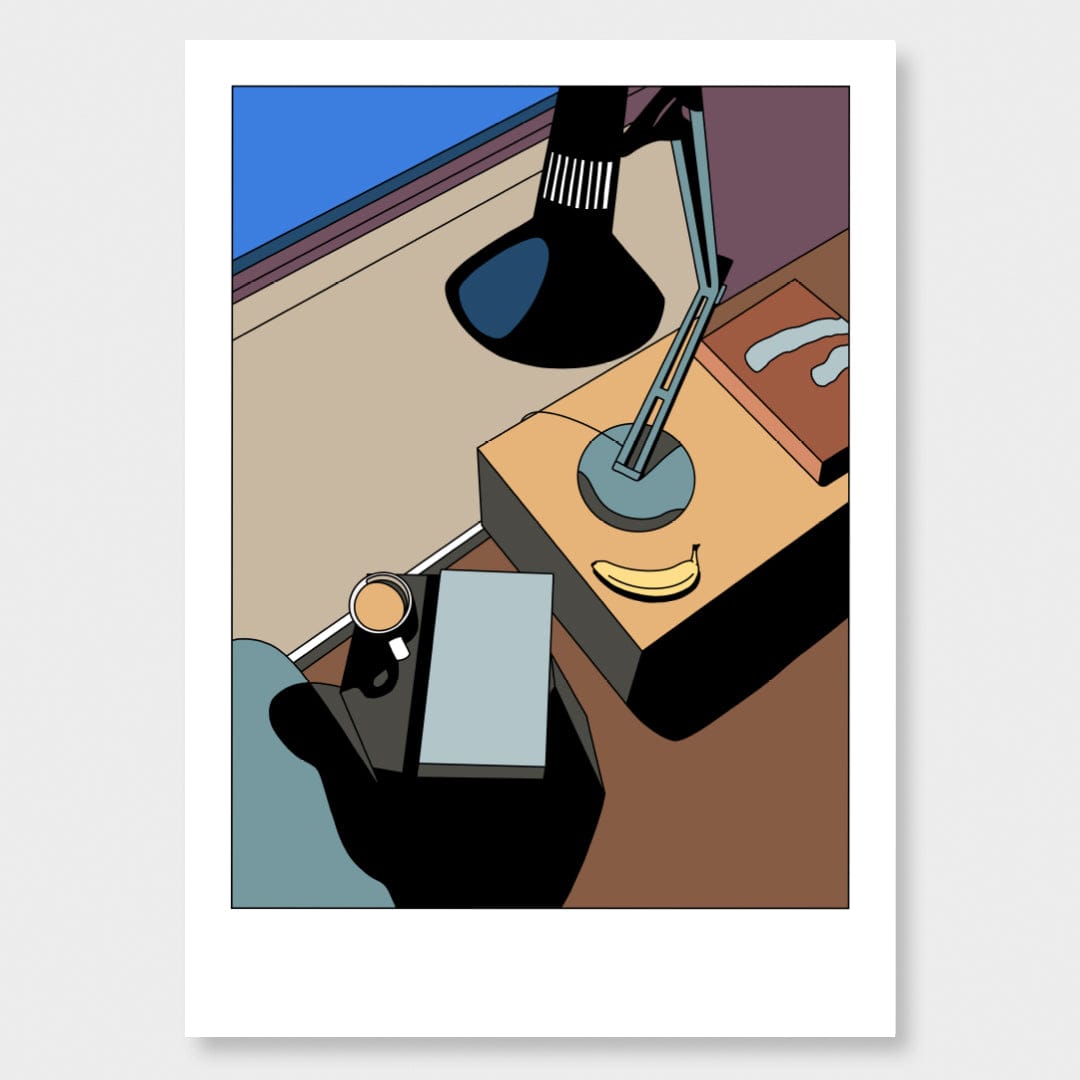 Early morning in the living room Limited Edition Art Print by Alex Scott