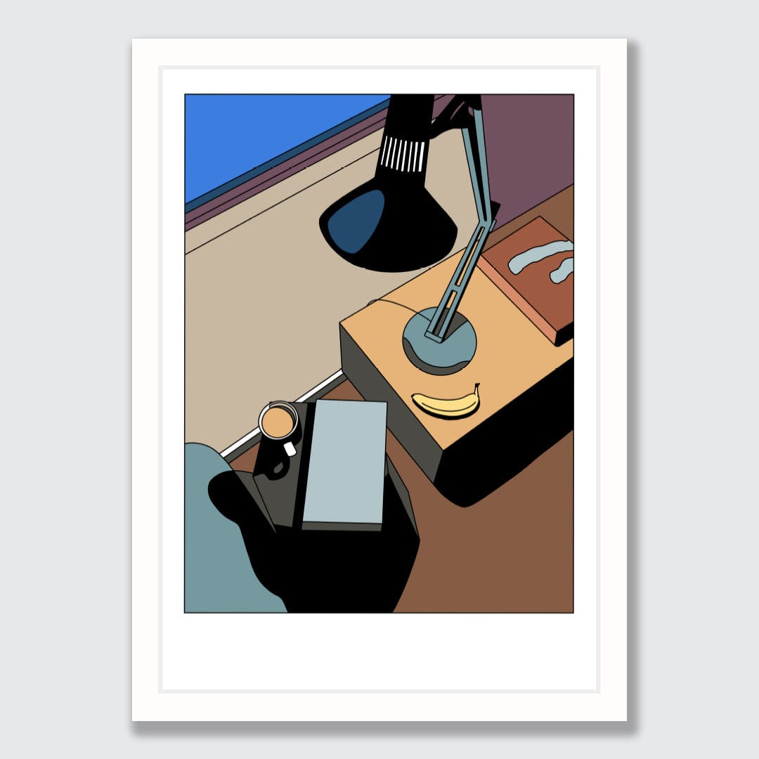 Early morning in the living room Limited Edition Art Print by Alex Scott