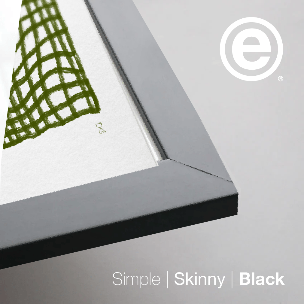 Olive Throw by Home Time – Art Print Test - Frame detail - white