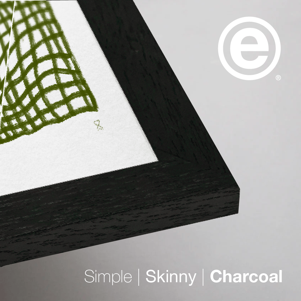 Olive Throw by Home Time – Art Print Test - Frame detail - white