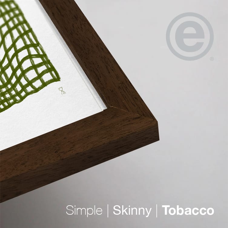 Olive Throw by Home Time – Art Print Test - Frame detail - Grey