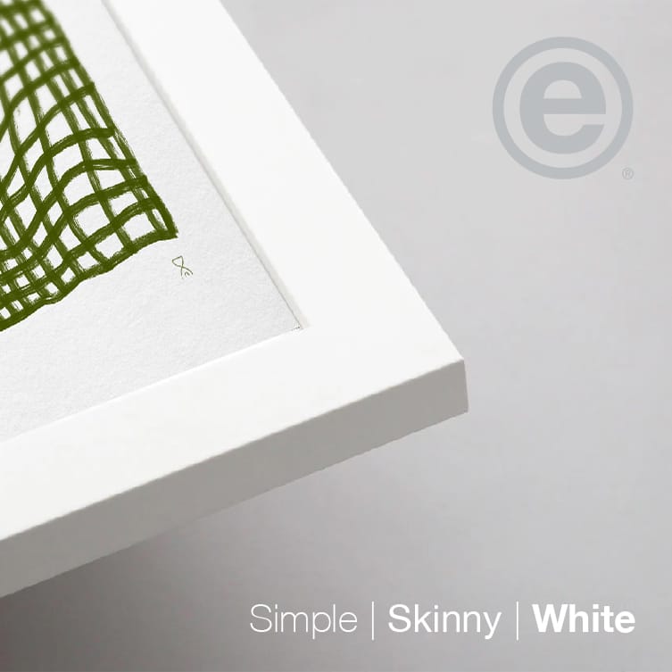 Olive Throw by Home Time – Art Print Test - Frame detail - Grey