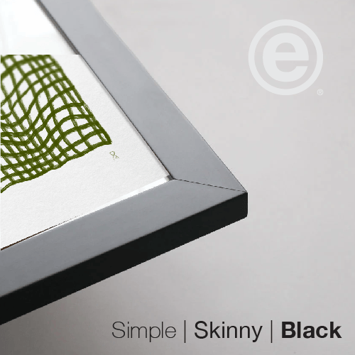 Olive Throw by Home Time – Art Print Test - Frame detail - Black