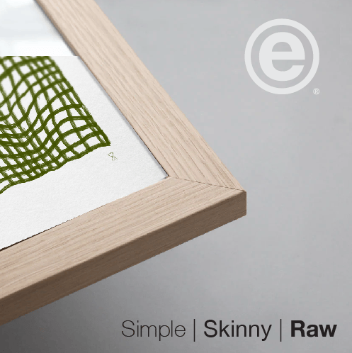 Olive Throw by Home Time – Art Print Test - Frame detail - Black