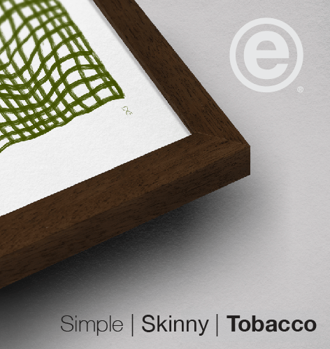 Olive Throw by Home Time – Art Print Test - Frame detail - Black