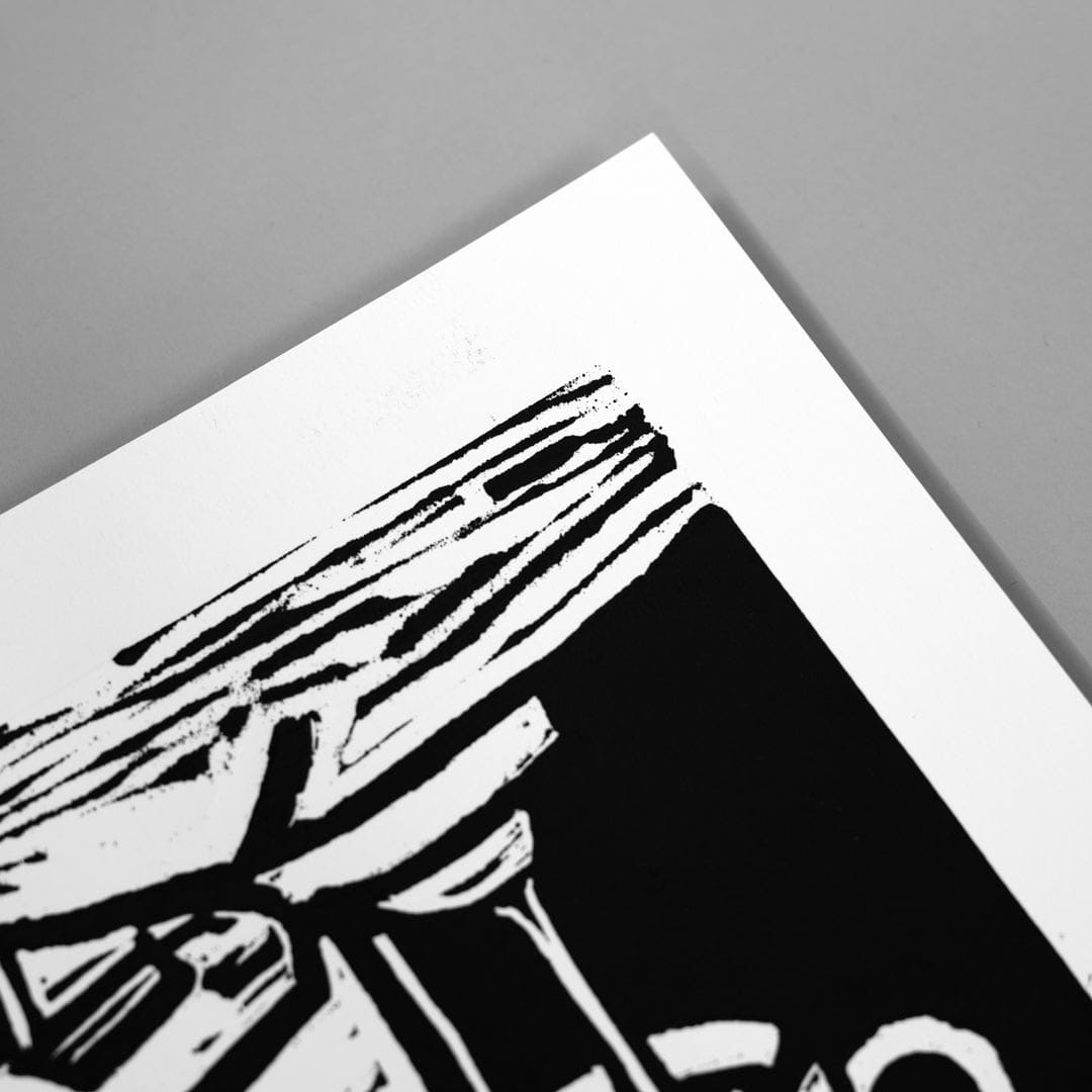 Espresso Linocut Reduction Print by Jackson Munn