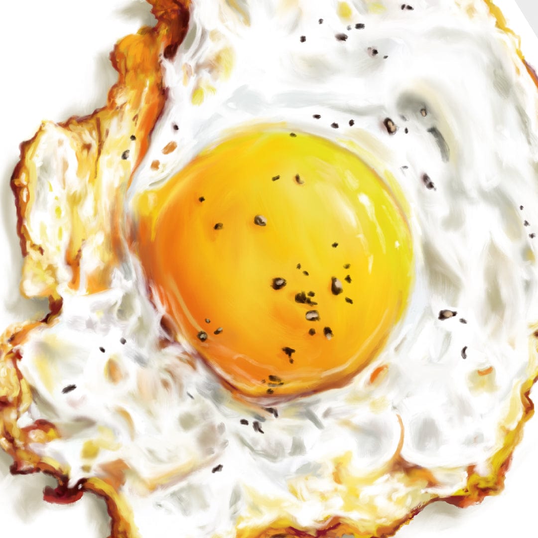 Fried Egg Limited Edition Art Print by Bridget Daulby