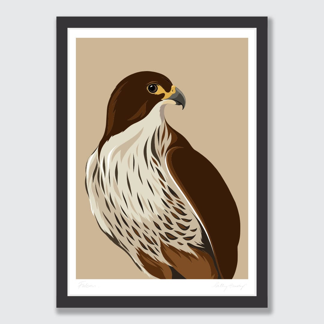 Falcon - Karearea Art Print by Cathy Hansby