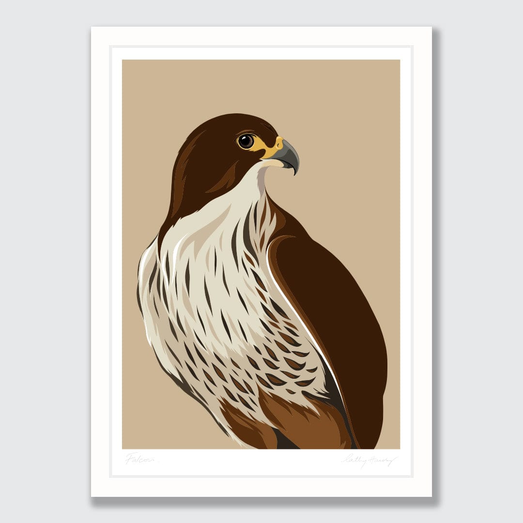 Falcon - Karearea Art Print by Cathy Hansby