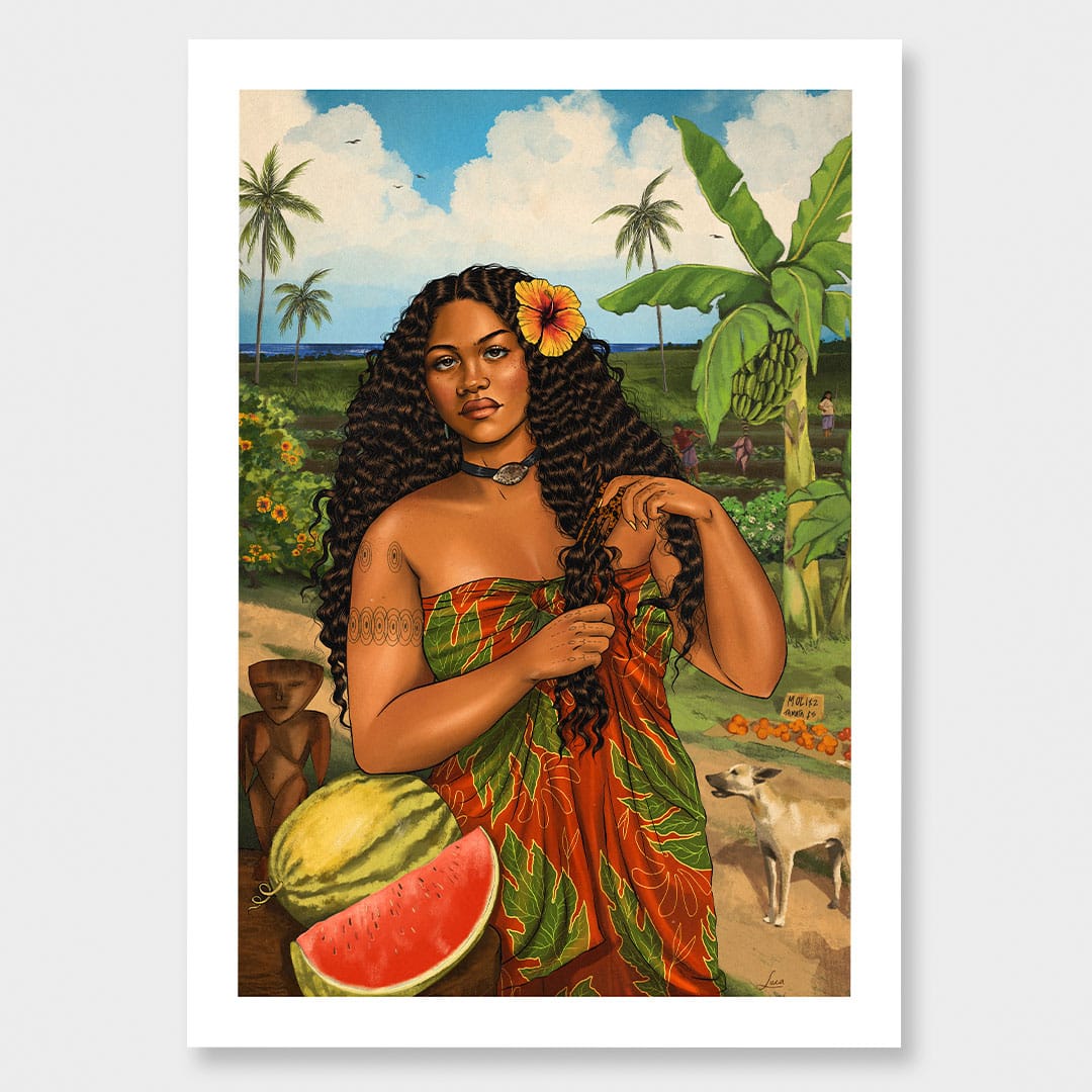 Fatai Art Print by Luca Tu'avao Walton