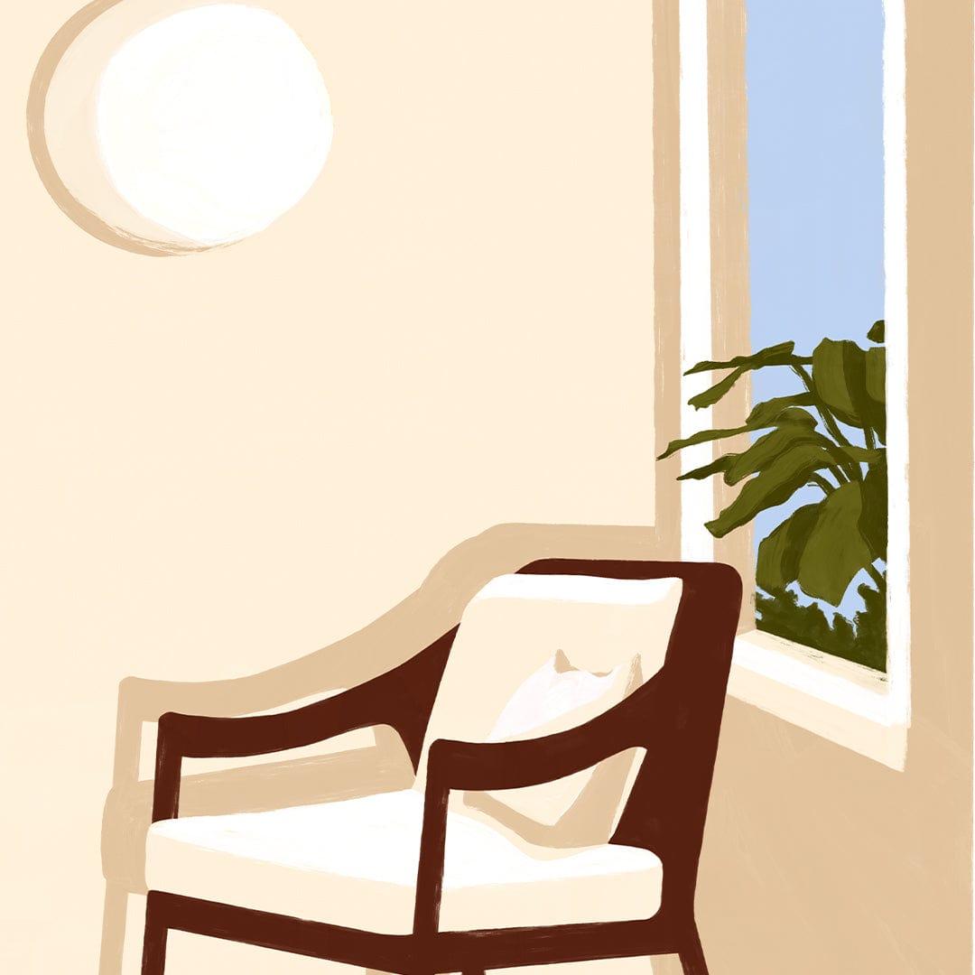 Favourite Chair Art Print by Home Time