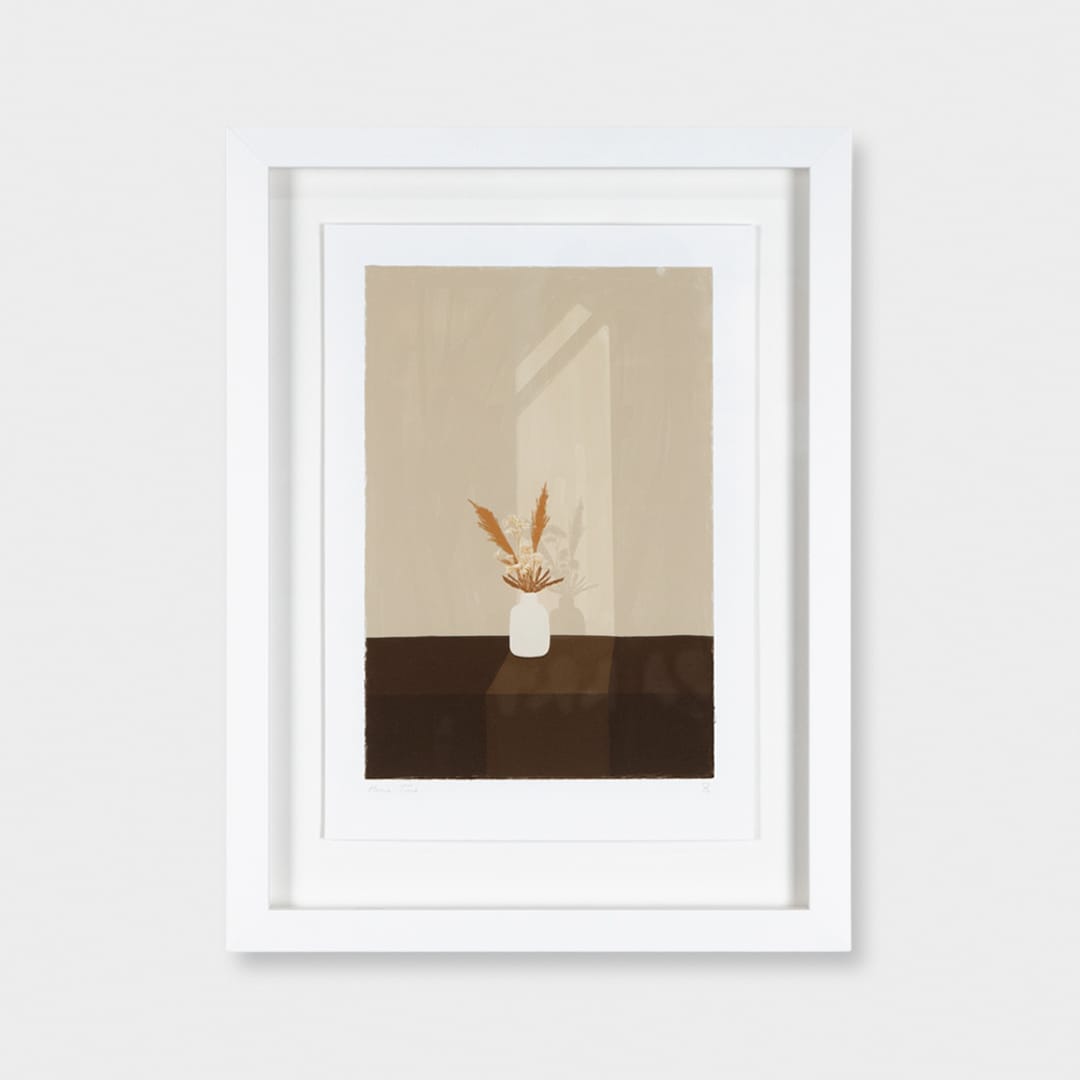 Favourite Dried Flowers Art Print by Home Time - Bespoke Framed