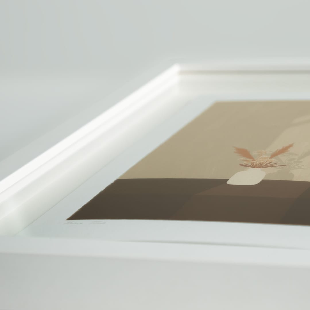 Favourite Dried Flowers Art Print by Home Time - Bespoke Framed
