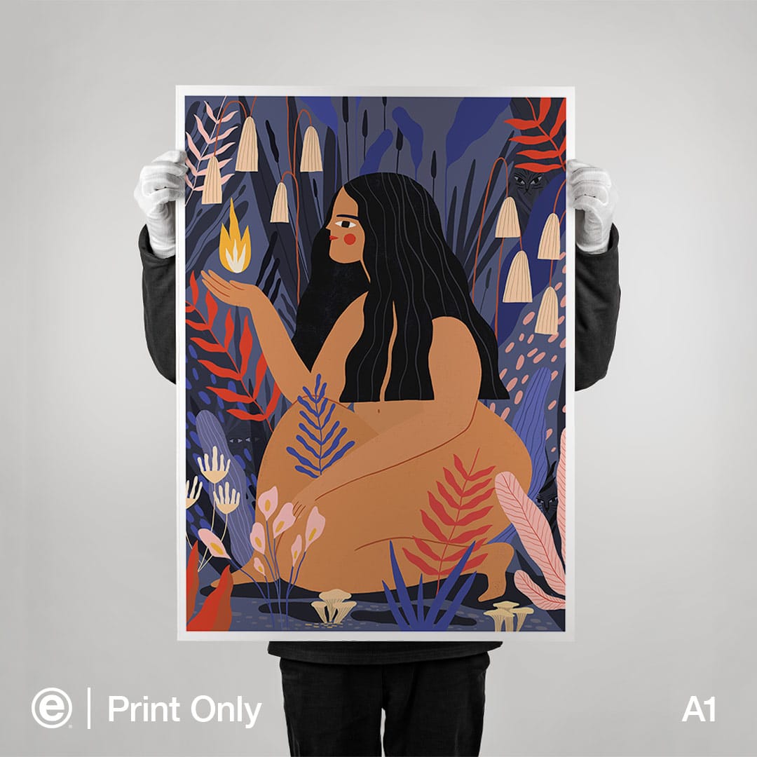 Fire Art Print by Agustina Shuan
