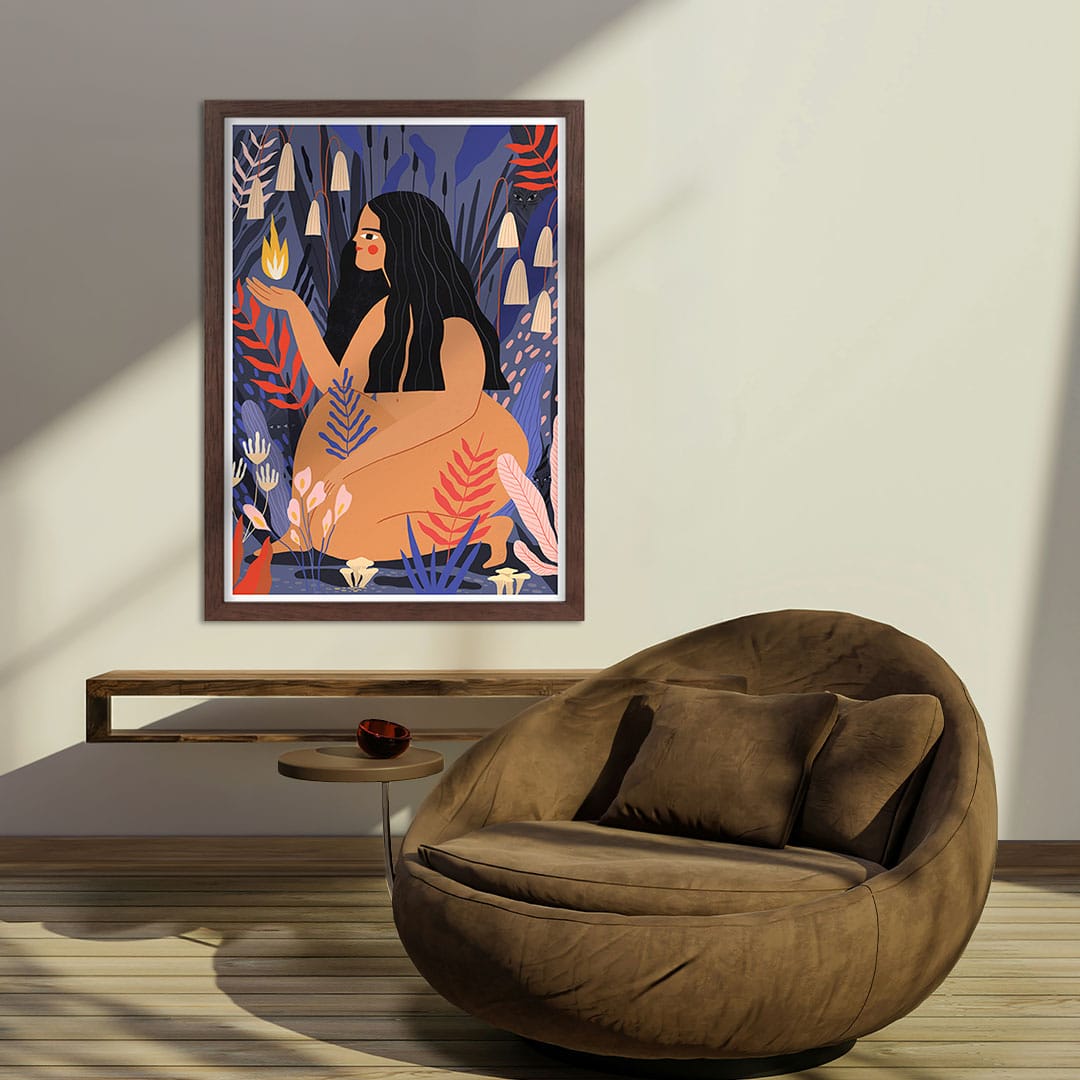 Fire Art Print by Agustina Shuan